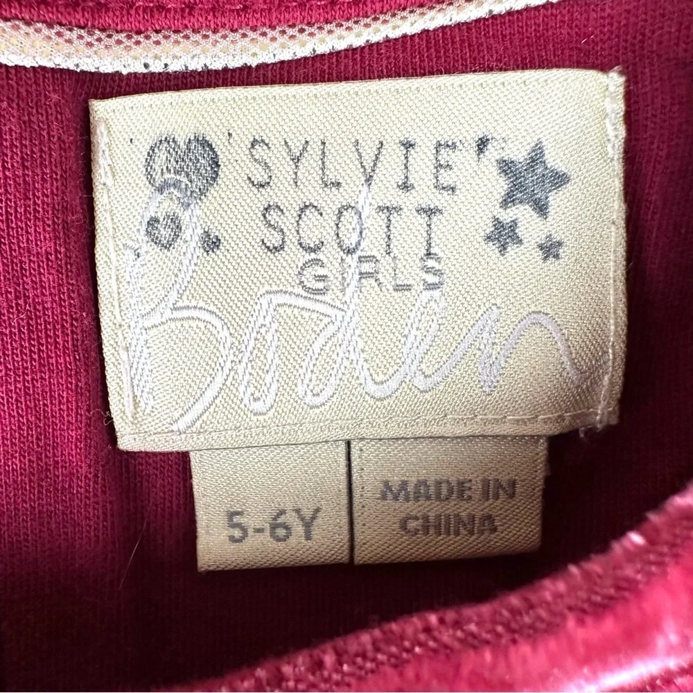 Sylvie Scott Girls Boden Velvet Dress with Sequin Stars Party